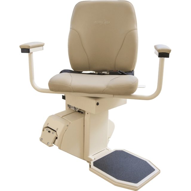 Harmar SL600HD heavy-duty stair lift, front view